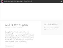 Tablet Screenshot of aka-sf.org